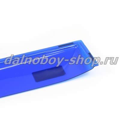 Дефлектор КАМАЗ (прямой широкий) вставной синий с наклейкой_2