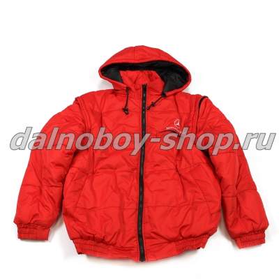 Куртка мужская утепленная с капюшон. MERCEDES 50-52 красная.