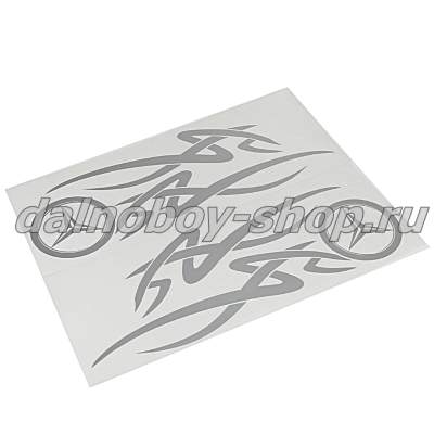 Наклейка "MERCEDES" 50*21 ( комплект 2шт.) цвет серебро