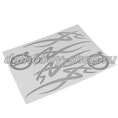Наклейка "VOLVO" 45*45 ( комплект 2шт.) цвет серебро