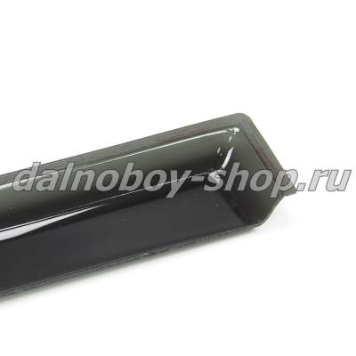Дефлектор МАЗ (прямой узкий) вставной черный с наклейкой черный_2