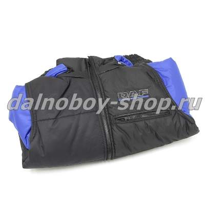 Куртка мужская утепленная с капюшон. (комбинир.) DAF 54 сине-черная.