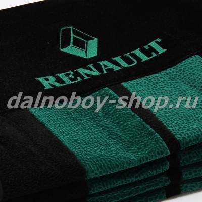 Чехол - сиденье флок RENAULT PR. (2высок.2ремня) зеленый_1