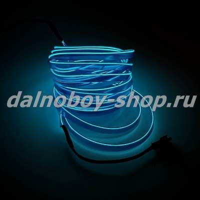 Лента  5м декоративная LED НЕОН синяя 24v