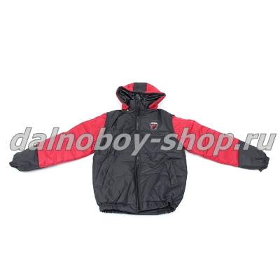 Куртка мужская утепленная с капюшон. (комбинир.) / GZLL NEXT/ 52-54 / красно-черная