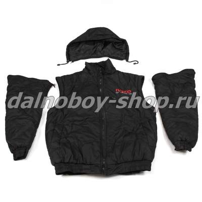 Куртка мужская утепленная с капюшон. IVECO 46 черная